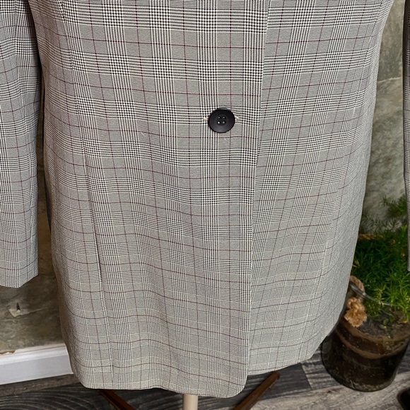 Karen Scott Glenn plaid blazer skirt suit set business executive professional - Picture 13 of 17